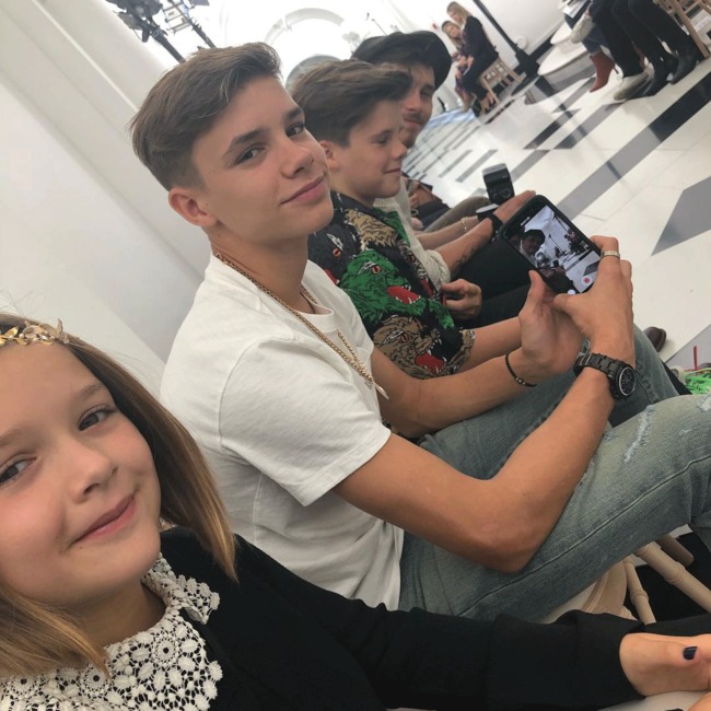 David Beckham, Victoria Beckham, Kids, Fashion Week